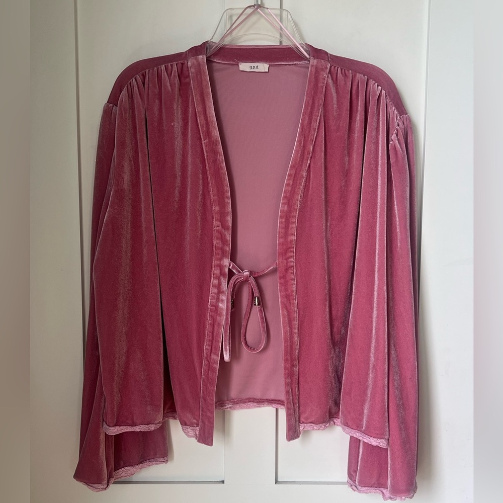 Pink Velvet Women's Cardigan